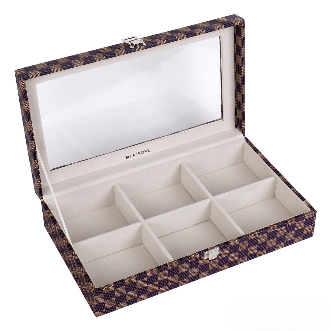 Premium 6 Slot Belt Box Glass